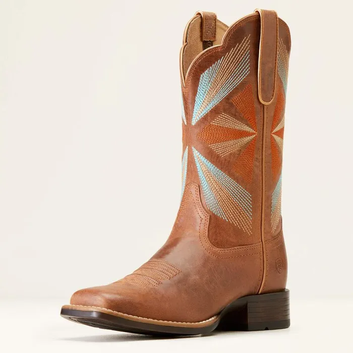 Women Oak Grove Western Boot Maple Glaze Ariat Western Boots