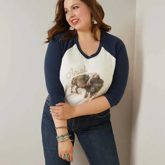 Women Painted Dreams TShirt Coconut Milknavy Ariat TShirts and Tops Women Painted Dreams TShirt Coconut Milknavy Ariat TShirts and Tops
