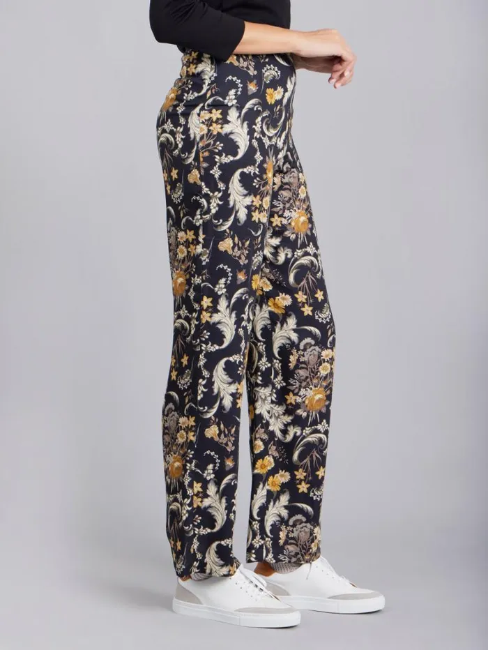 Women Pants and Jeans Agns B Black Floral Pattern Juna Pants Women Pants and Jeans Agns B Black Floral Pattern Juna Pants