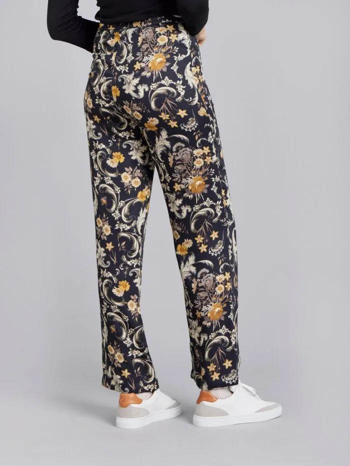 Women Pants and Jeans Agns B Black Floral Pattern Juna Pants Women Pants and Jeans Agns B Black Floral Pattern Juna Pants