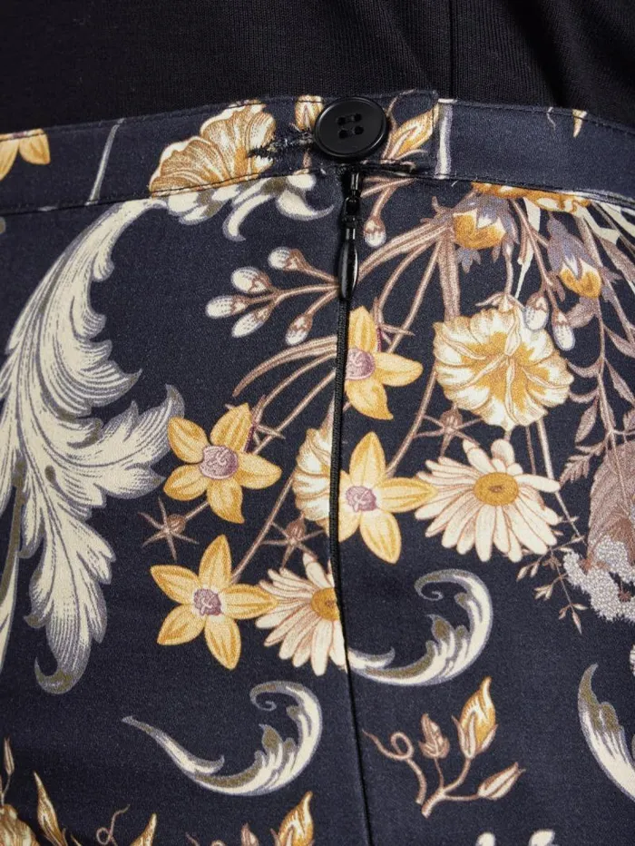Women Pants and Jeans Agns B Black Floral Pattern Juna Pants Women Pants and Jeans Agns B Black Floral Pattern Juna Pants