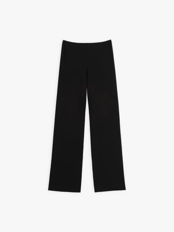 Women Pants and Jeans Agns B Black Viscose Sail Pants
