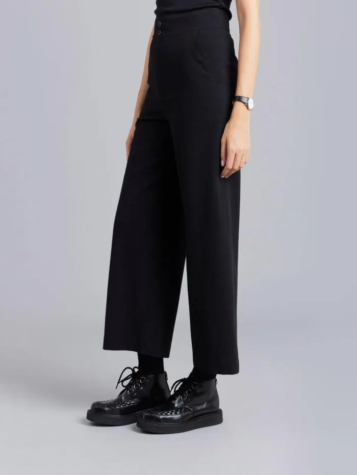 Women Pants and Jeans Agns B Black Wool Tyra Pants