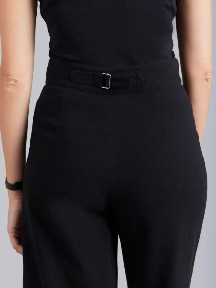 Women Pants and Jeans Agns B Black Wool Tyra Pants