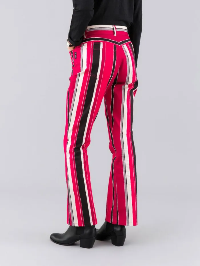 Women Pants and Jeans Agns B Red Cotton HighWaisted Flared Jeans Women Pants and Jeans Agns B Red Cotton HighWaisted Flared Jeans