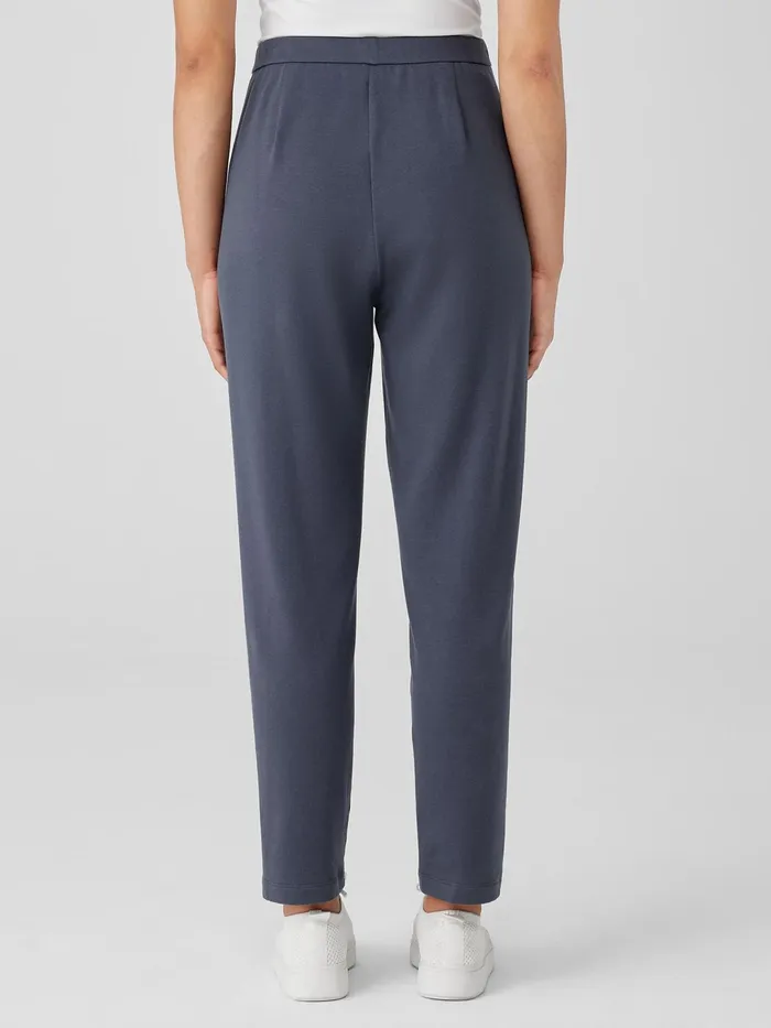 Women Pants Shorts and Jumpsuits Eileen Fisher Cozy Brushed Terry Hug Slouchy Pant Ocean