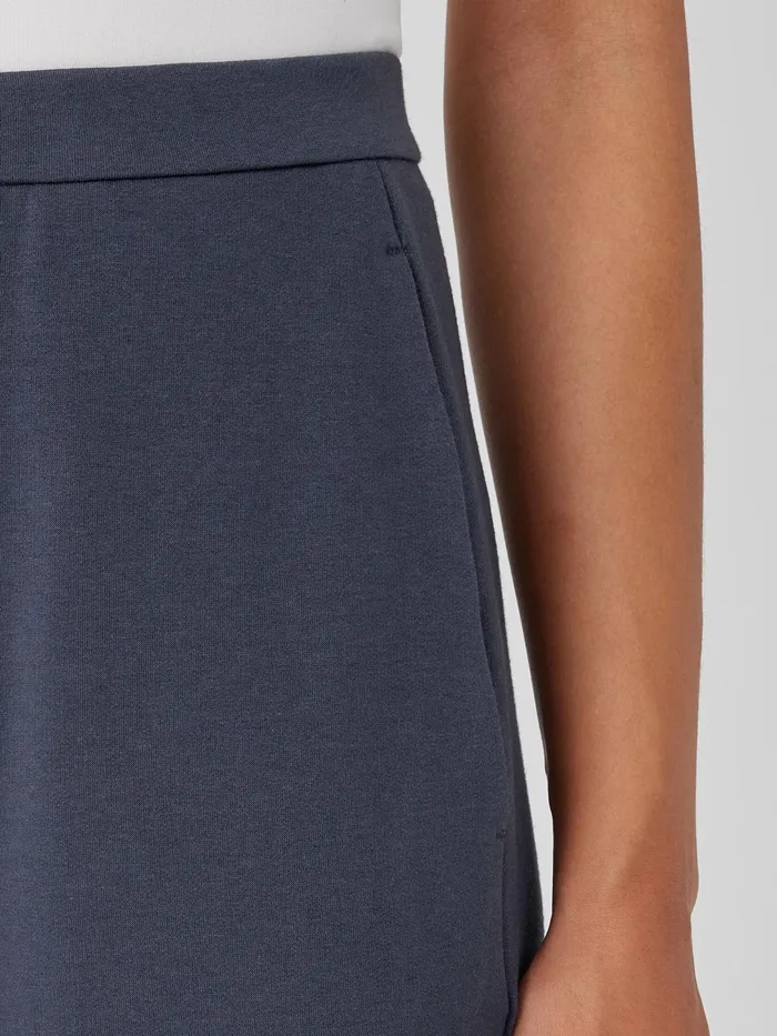 Women Pants Shorts and Jumpsuits Eileen Fisher Cozy Brushed Terry Hug Slouchy Pant Ocean