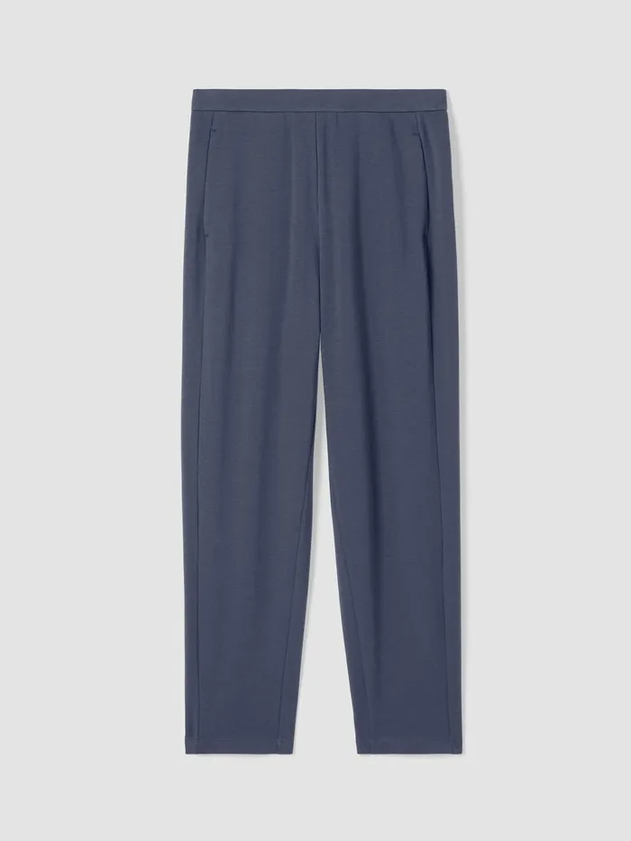 Women Pants Shorts and Jumpsuits Eileen Fisher Cozy Brushed Terry Hug Slouchy Pant Ocean