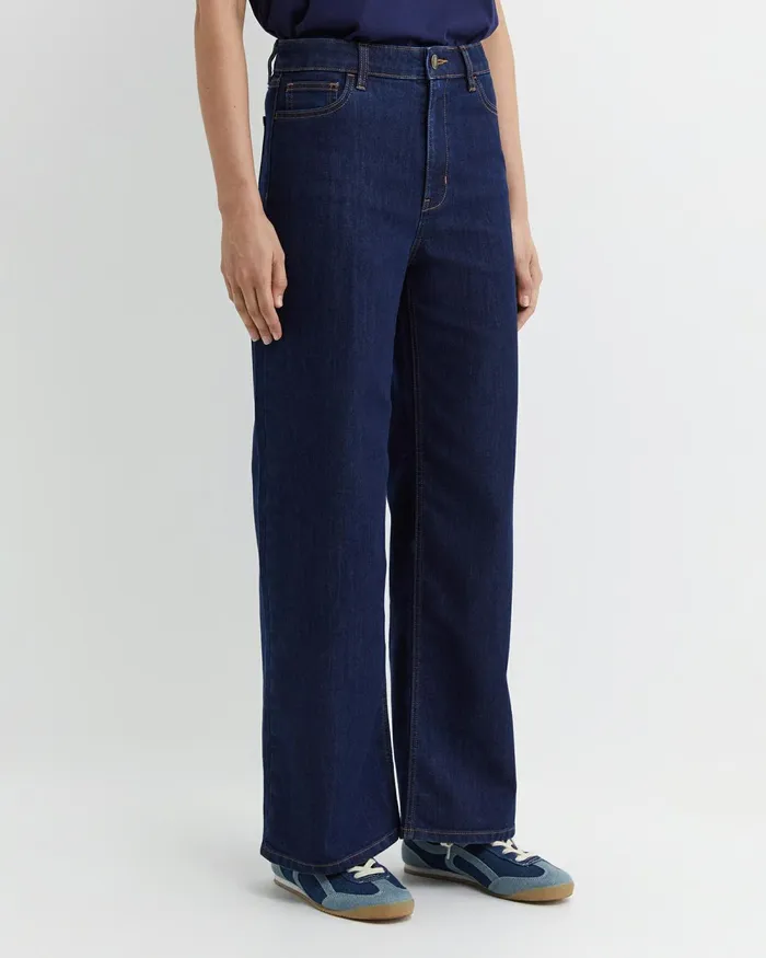 Women Pants Sportscraft Alyse Wide Leg Jean Dark Wash