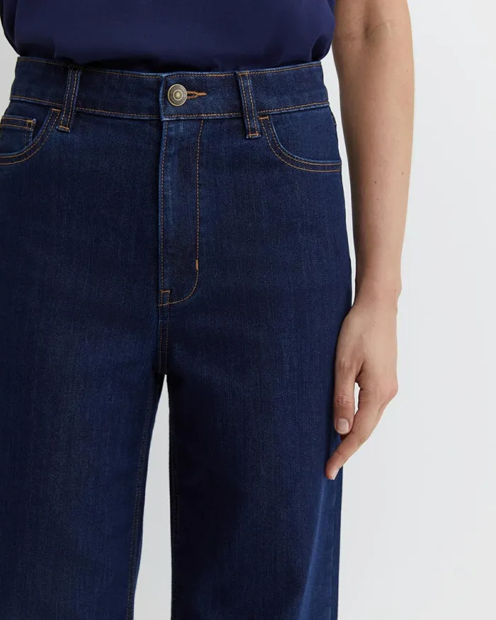 Women Pants Sportscraft Alyse Wide Leg Jean Dark Wash