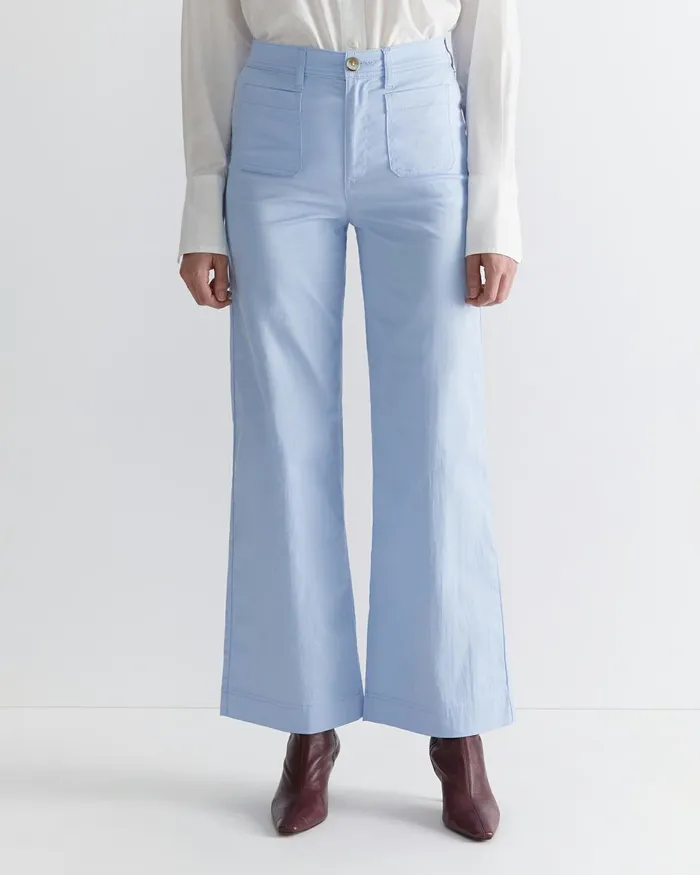 Women Pants Sportscraft Evie Wide Leg Pant Pale Blue