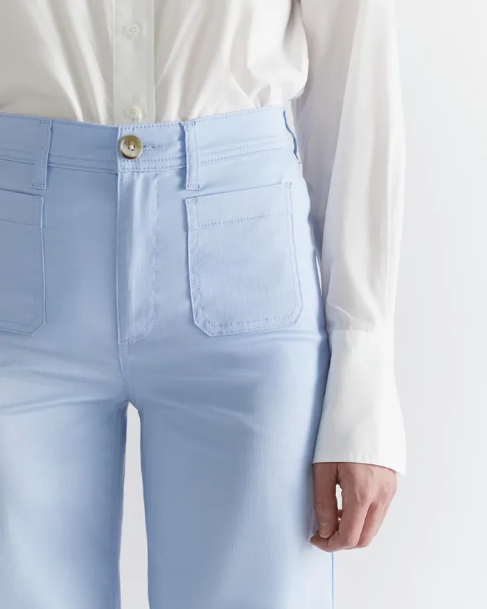 Women Pants Sportscraft Evie Wide Leg Pant Pale Blue