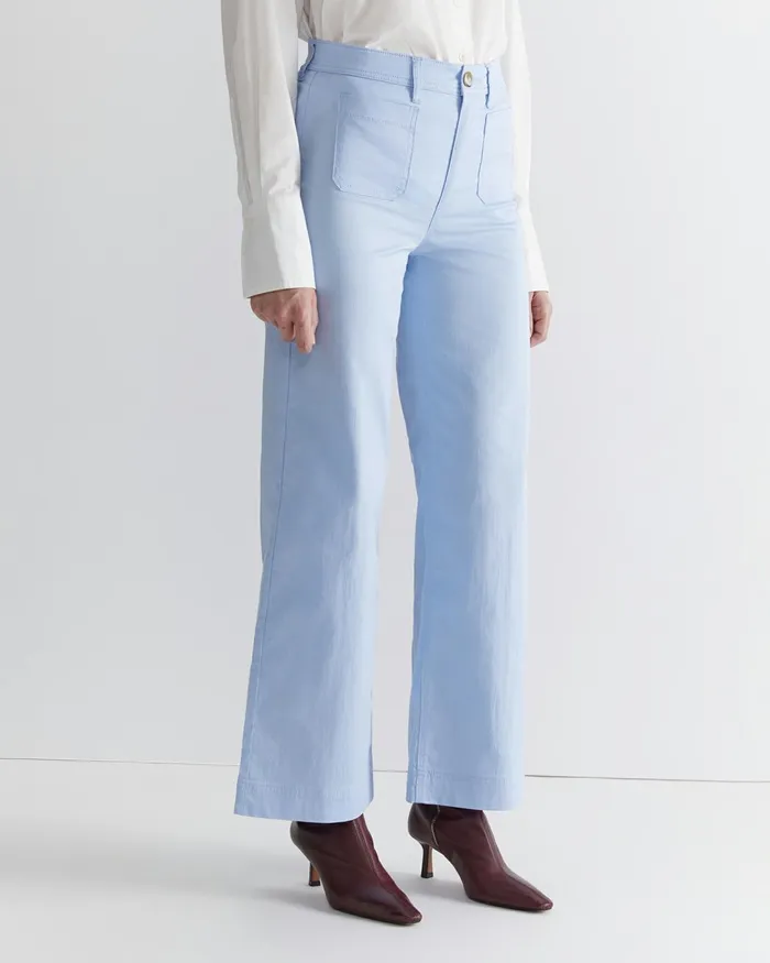 Women Pants Sportscraft Evie Wide Leg Pant Pale Blue