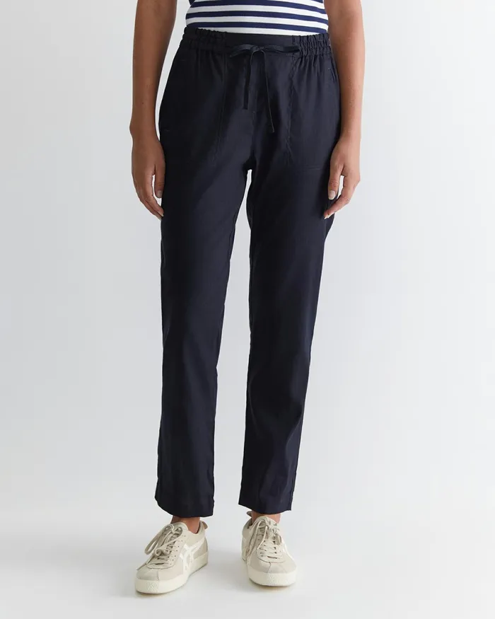 Women Pants Sportscraft Rosa Linen Pant Classic Navy