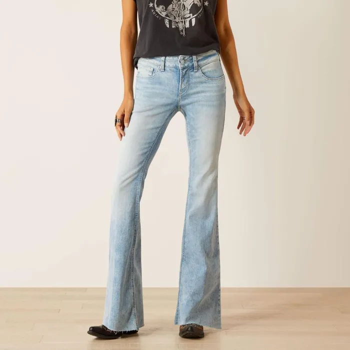 Women Perfect Rise Jimena Flare Snowland Ariat Denim