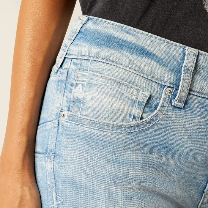 Women Perfect Rise Jimena Flare Snowland Ariat Denim Women Perfect Rise Jimena Flare Snowland Ariat Denim