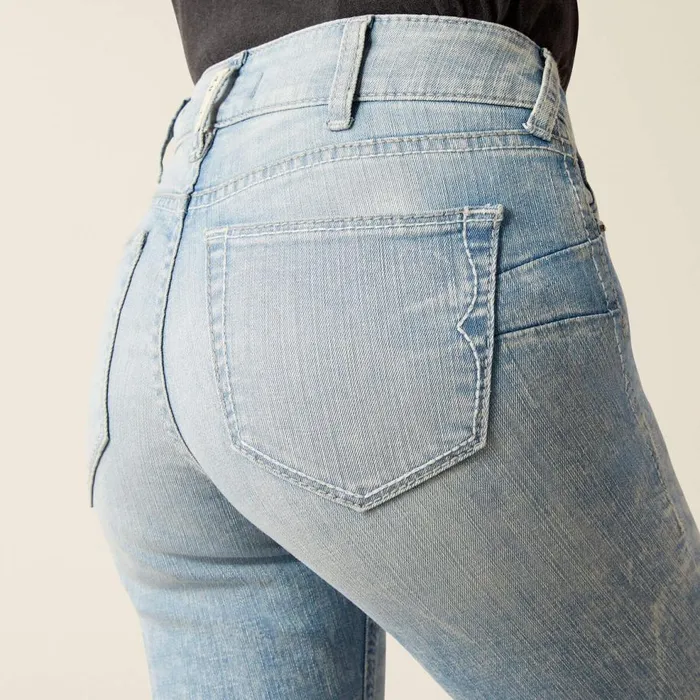 Women Perfect Rise Jimena Flare Snowland Ariat Denim Women Perfect Rise Jimena Flare Snowland Ariat Denim