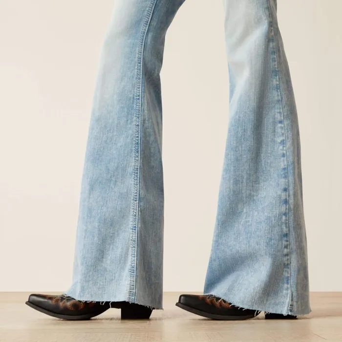 Women Perfect Rise Jimena Flare Snowland Ariat Denim Women Perfect Rise Jimena Flare Snowland Ariat Denim