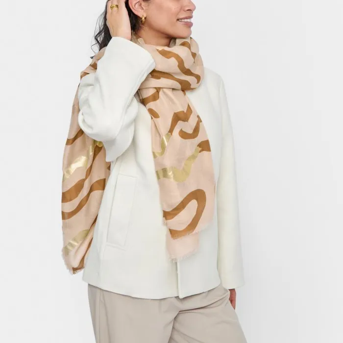 Women Printed Foil Scarf Katie Loxton Scarves and Swear