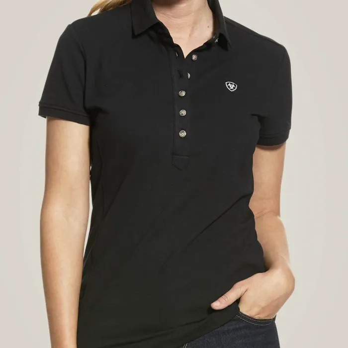 Women Prix 20 Polo Black Ariat TShirts and Tops Women Prix 20 Polo Black Ariat TShirts and Tops