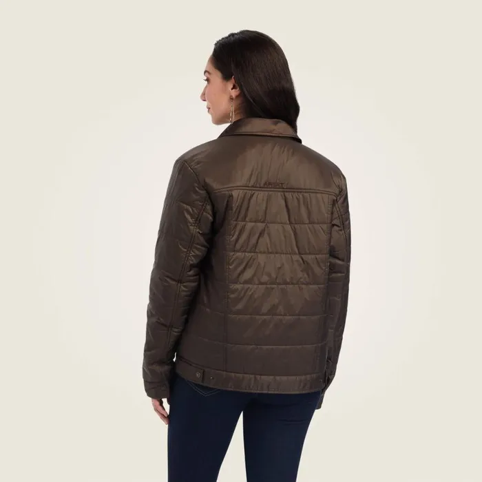 Women Puffer Trucker Insulated Jacket Banyan Bark Ariat Jackets and Vests Women Puffer Trucker Insulated Jacket Banyan Bark Ariat Jackets and Vests