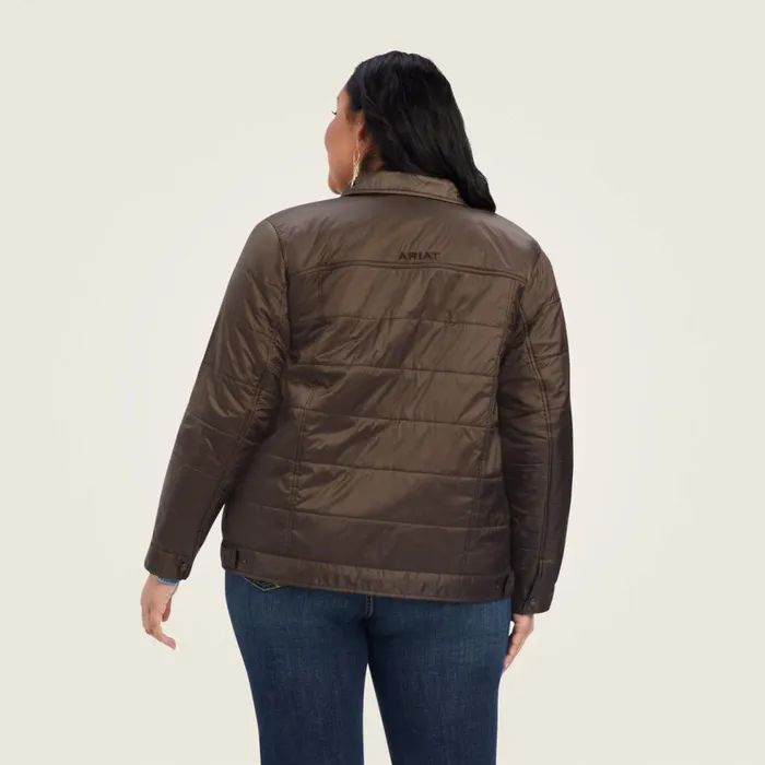 Women Puffer Trucker Insulated Jacket Banyan Bark Ariat Jackets and Vests Women Puffer Trucker Insulated Jacket Banyan Bark Ariat Jackets and Vests