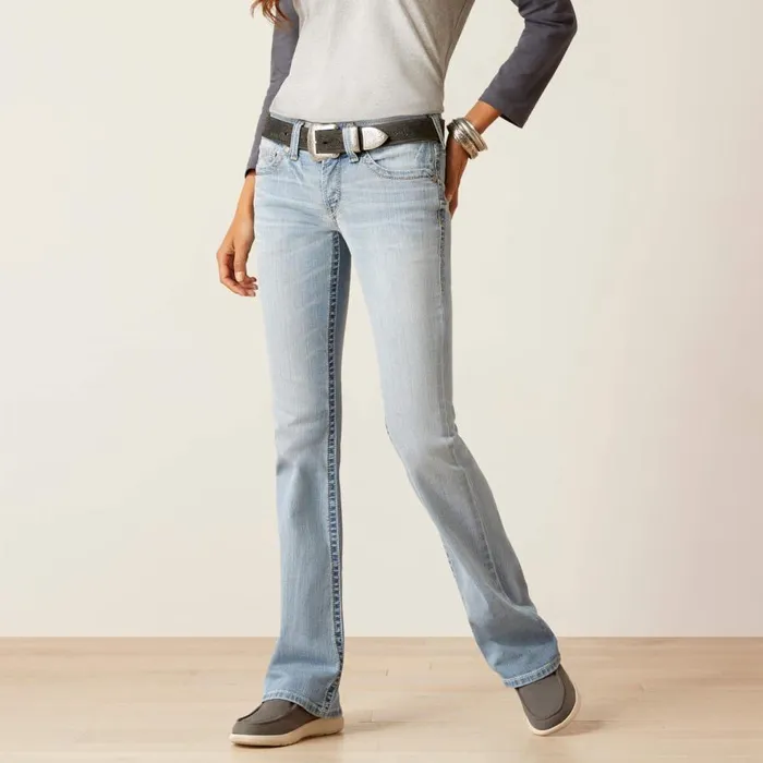 Women REAL Mid Rise Kehlani Boot Cut Jean Colorado Ariat Denim