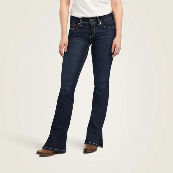 Women REAL Perfect Rise Arrow Danna Boot Cut Jean Nashville Ariat Denim