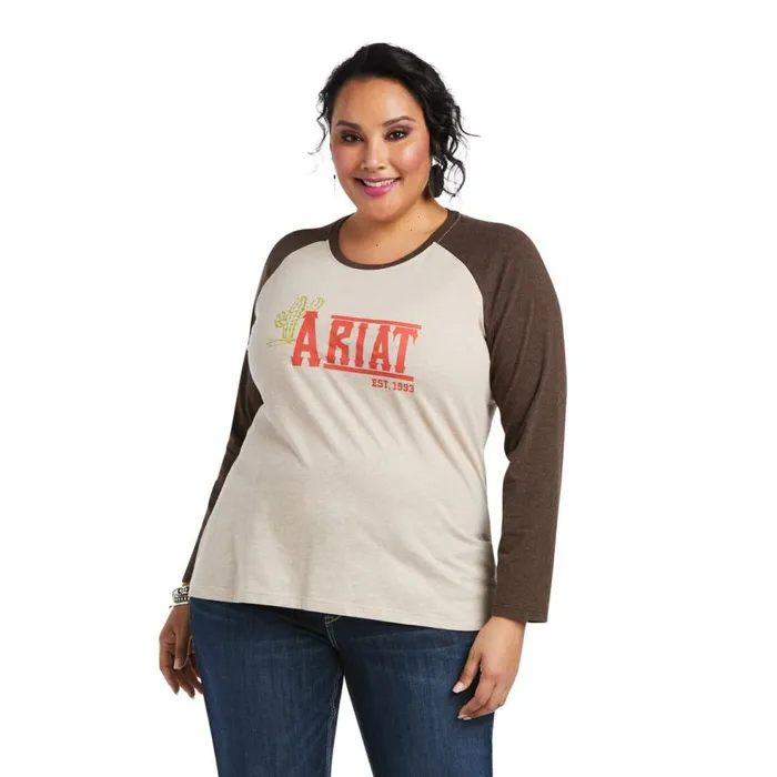 Women REAL Ariat Graphic Tee Oatmeal Heather Ariat TShirts and Tops Women REAL Ariat Graphic Tee Oatmeal Heather Ariat TShirts and Tops