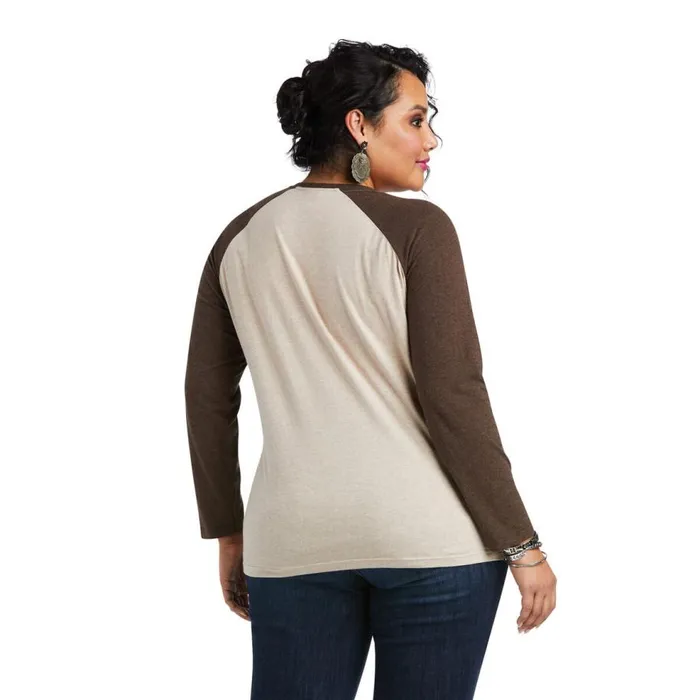 Women REAL Ariat Graphic Tee Oatmeal Heather Ariat TShirts and Tops Women REAL Ariat Graphic Tee Oatmeal Heather Ariat TShirts and Tops