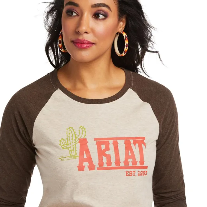 Women REAL Ariat Graphic Tee Oatmeal Heather Ariat TShirts and Tops Women REAL Ariat Graphic Tee Oatmeal Heather Ariat TShirts and Tops