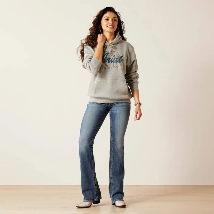 Women REAL Grazing Hoodie Heather Grey Ariat Sweatshirts and Hoodies Women REAL Grazing Hoodie Heather Grey Ariat Sweatshirts and Hoodies