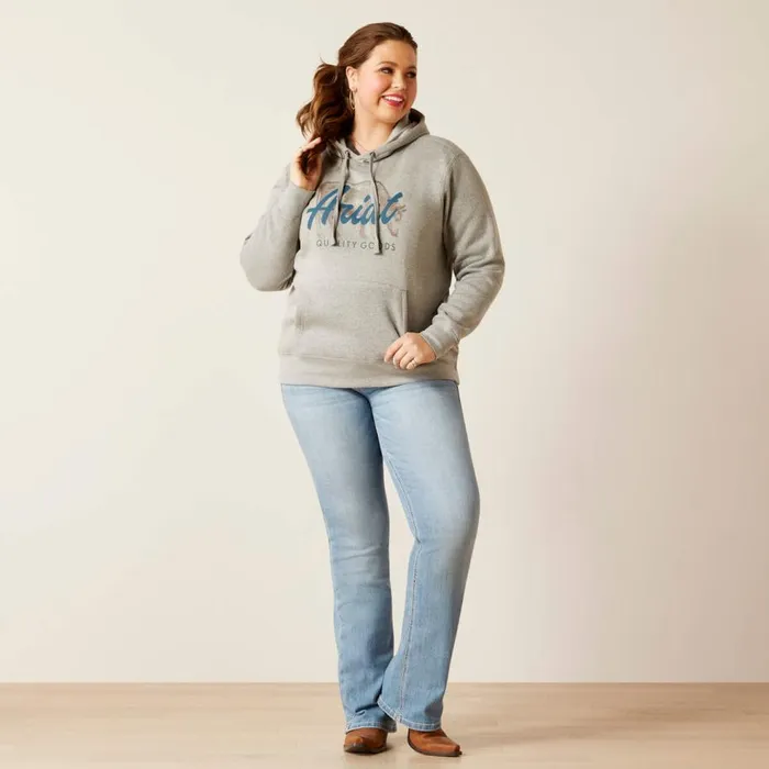 Women REAL Grazing Hoodie Heather Grey Ariat Sweatshirts and Hoodies Women REAL Grazing Hoodie Heather Grey Ariat Sweatshirts and Hoodies