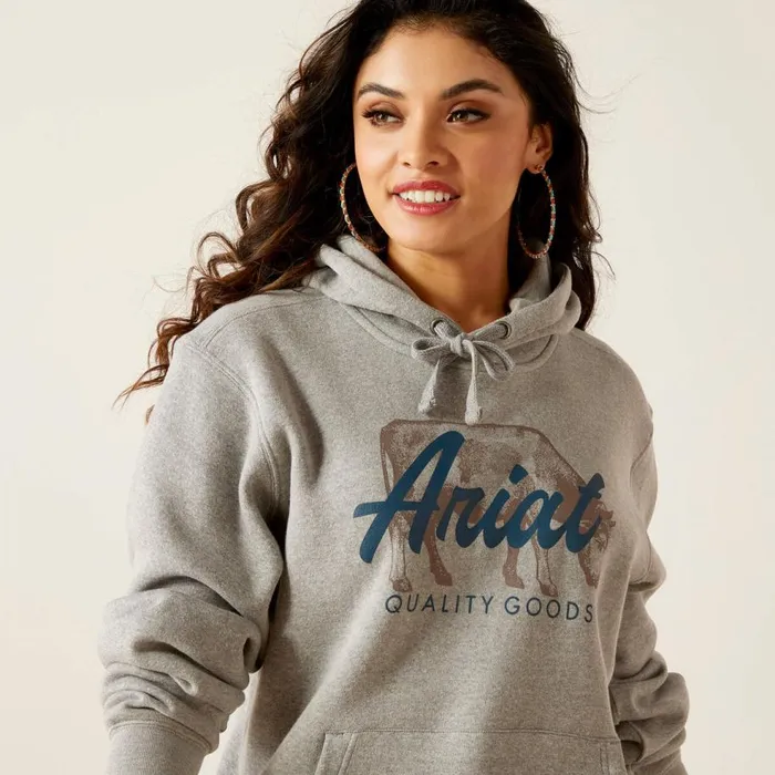 Women REAL Grazing Hoodie Heather Grey Ariat Sweatshirts and Hoodies Women REAL Grazing Hoodie Heather Grey Ariat Sweatshirts and Hoodies