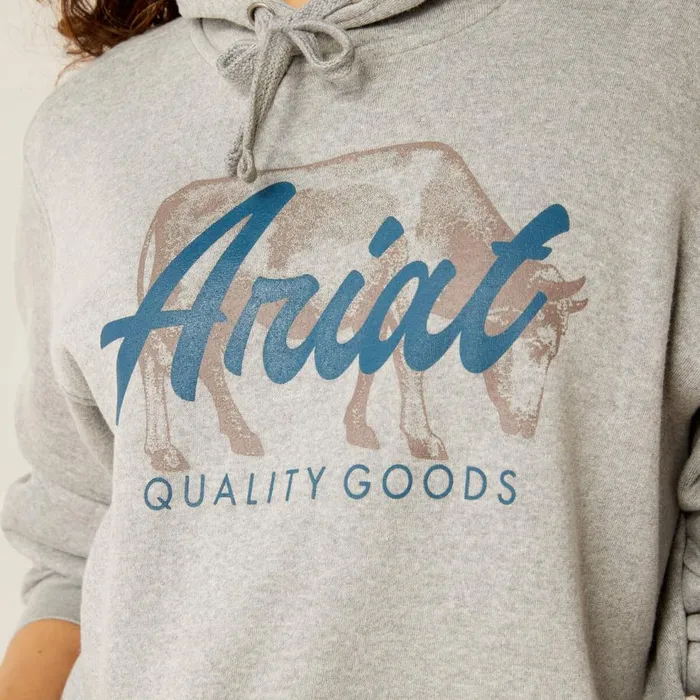 Women REAL Grazing Hoodie Heather Grey Ariat Sweatshirts and Hoodies Women REAL Grazing Hoodie Heather Grey Ariat Sweatshirts and Hoodies