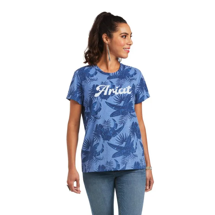 Women REAL Island Tee Island Shadow Print Ariat TShirts and Tops