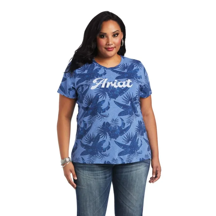 Women REAL Island Tee Island Shadow Print Ariat TShirts and Tops Women REAL Island Tee Island Shadow Print Ariat TShirts and Tops
