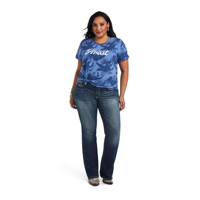 Women REAL Island Tee Island Shadow Print Ariat TShirts and Tops Women REAL Island Tee Island Shadow Print Ariat TShirts and Tops