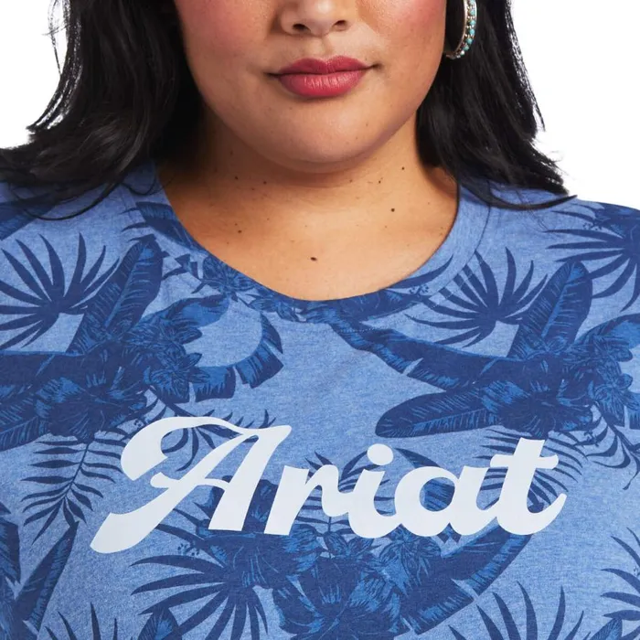 Women REAL Island Tee Island Shadow Print Ariat TShirts and Tops Women REAL Island Tee Island Shadow Print Ariat TShirts and Tops