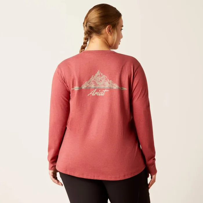 Women Rebar Cotton Strong Arrow Red Dahlia Heather Ariat TShirts and Tops Women Rebar Cotton Strong Arrow Red Dahlia Heather Ariat TShirts and Tops