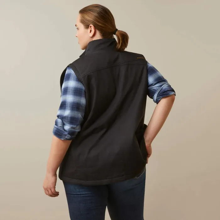 Women Rebar DuraCanvas Insulated Vest Black Ariat Workwear Women Rebar DuraCanvas Insulated Vest Black Ariat Workwear