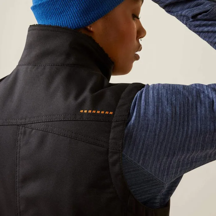 Women Rebar DuraCanvas Insulated Vest Black Ariat Workwear Women Rebar DuraCanvas Insulated Vest Black Ariat Workwear