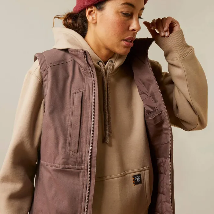 Women Rebar DuraCanvas Insulated Vest Peppercorn Ariat Jackets and Vests Women Rebar DuraCanvas Insulated Vest Peppercorn Ariat Jackets and Vests