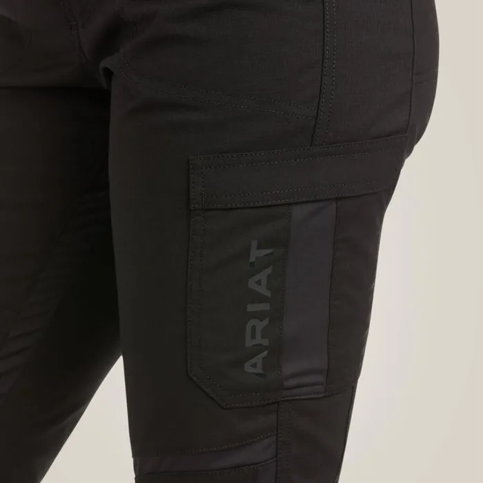 Women Rebar DuraStretch Ripstop Cargo Straight Leg Pant Black Ariat Pants and Shorts Women Rebar DuraStretch Ripstop Cargo Straight Leg Pant Black Ariat Pants and Shorts
