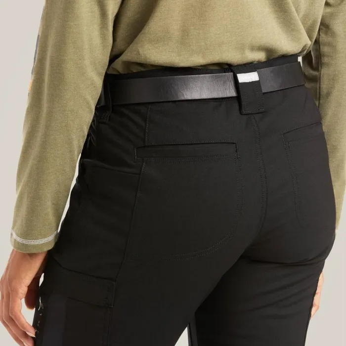 Women Rebar DuraStretch Ripstop Cargo Straight Leg Pant Black Ariat Pants and Shorts Women Rebar DuraStretch Ripstop Cargo Straight Leg Pant Black Ariat Pants and Shorts