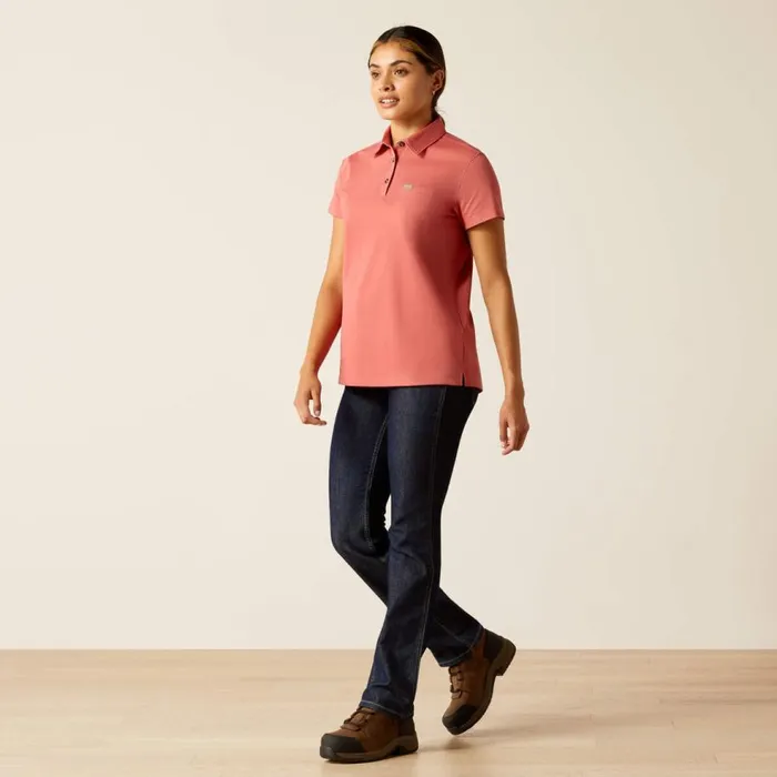 Women Rebar Foreman Polo Mineral Red Ariat TShirts and Tops Women Rebar Foreman Polo Mineral Red Ariat TShirts and Tops