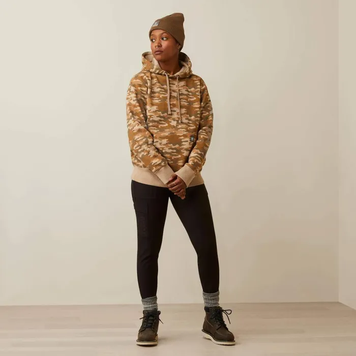 Women Rebar Graphic Printed Hoodie Oatmeal Camo Print Ariat Sweatshirts and Hoodies Women Rebar Graphic Printed Hoodie Oatmeal Camo Print Ariat Sweatshirts and Hoodies