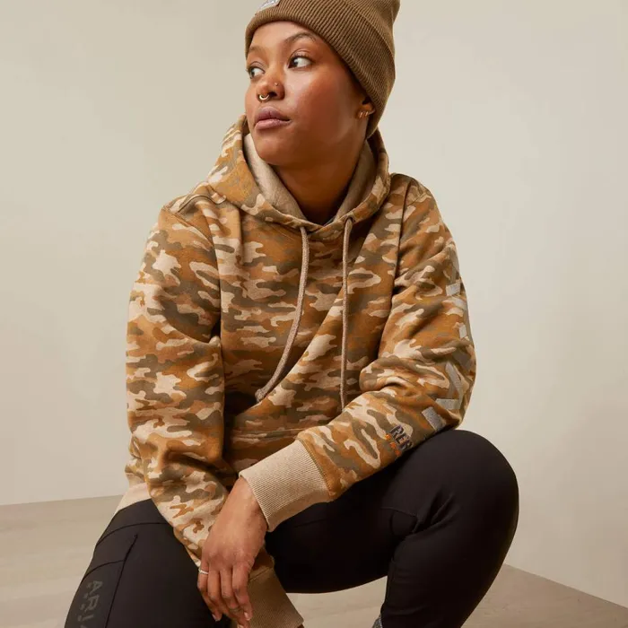 Women Rebar Graphic Printed Hoodie Oatmeal Camo Print Ariat Sweatshirts and Hoodies Women Rebar Graphic Printed Hoodie Oatmeal Camo Print Ariat Sweatshirts and Hoodies