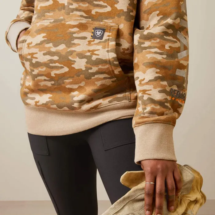 Women Rebar Graphic Printed Hoodie Oatmeal Camo Print Ariat Sweatshirts and Hoodies Women Rebar Graphic Printed Hoodie Oatmeal Camo Print Ariat Sweatshirts and Hoodies