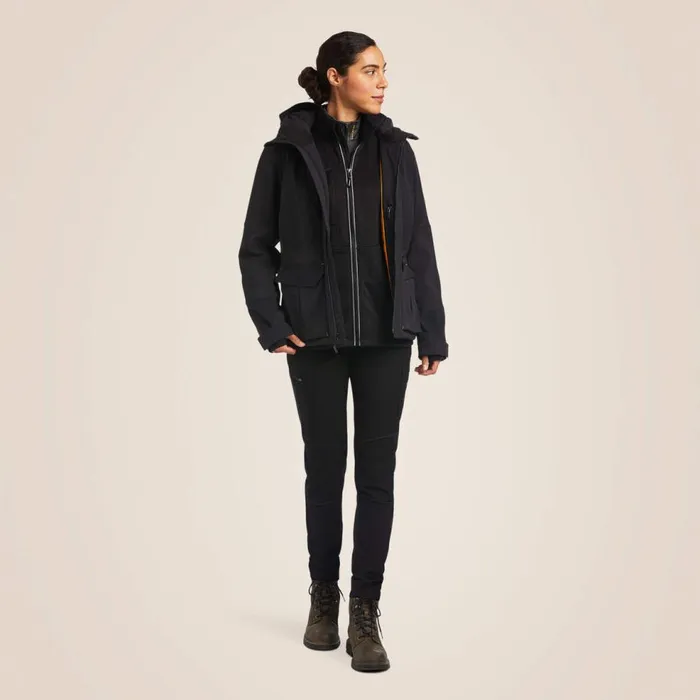 Women Rebar Polartec Elite Waterproof Insulated Jacket Black Ariat Jackets and Vests